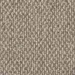 Close-up of beige textured loop carpet