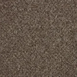 Dark brown textured loop pile carpet swatch
